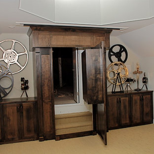 Photo of a bohemian home cinema in Richmond.
