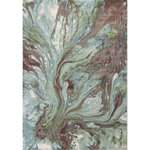 KAS - KAS Illusions 6203 Seafoam Watercolors Area Rug, 6'7"x9'6" - Our Illusions Collection features an array of show-stopping watercolor designs. Each pattern is a piece of art for your floors. Ranging from tonals to vibrant palettes, there is sure to be an Illusion to peak your interest! Made in Turkey of 100% polypropelene with 1/2" pile height.
