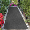 Skid-Resistant Heavy-Duty Carpet Runner, Charcoal Black, 3'x15'