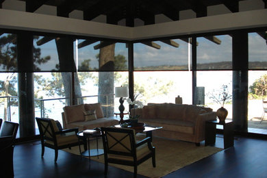 Elegant living room photo in San Diego
