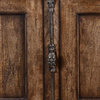 Sideboard Philippe French Rustic Pecan Solid Wood Cremone 4-Door