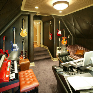 Home theater - eclectic home theater idea in Philadelphia