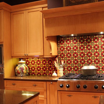 Hand Painted Ceramic Tile Back Splash
