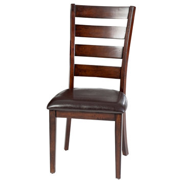 Intercon Furniture Kona Ladder Back Side Chairs, Raisin, Set of 2