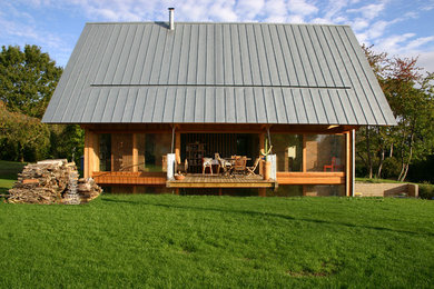 Cette photo montre une façade de maison nature.