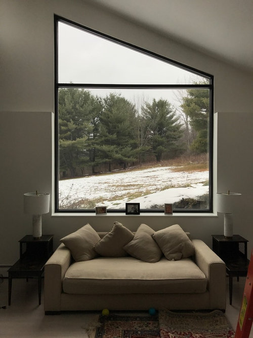 Curtains On This Trapezoid Window? Suggestions?