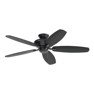 Renew Patio 52" Indoor Ceiling Fan, Satin Black - Transitional - Ceiling  Fans - by Lighting New York | Houzz