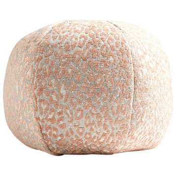 Leopard Sphere Pillow, Pink Sand