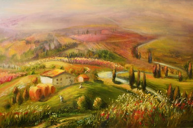 Terra di Siena. холст, масло