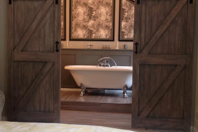 Пример оригинального дизайна: ванная комната в стиле шебби-шик
