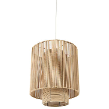 Aviario Natural Cane Cylindrical Pendant Light
