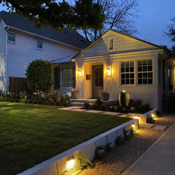 Landscape Layout Upgrade with Integrated Walkways and Garden Areas