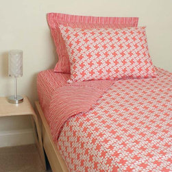 Reversible Tea Rose Twin Duvet Set by Gustav Maxwell - Kids Bedding