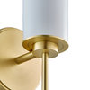 Napa Single Sconce, Brushed Brass With Glossy Frosted Glass