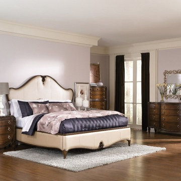 American Drew Jessica Mcclintock Leather Low Profile Bedroom Set