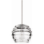 WAC Lighting - WAC Lighting QP-LED916-CL/BN Clarity Cosmopolitan - 6" LED Quick Connect Pendant - Lovingly created by hand by Germany�s finest glassClarity Cosmopolitan Brushed Nickel *UL Approved: YES Energy Star Qualified: n/a ADA Certified: n/a  *Number of Lights:   *Bulb Included:No *Bulb Type:LED *Finish Type:Brushed Nickel