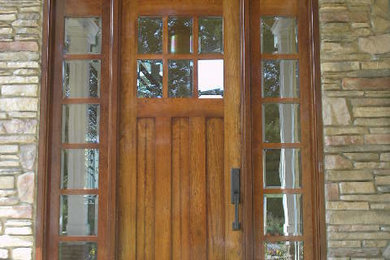 Inspiration for a timeless entryway remodel in New York