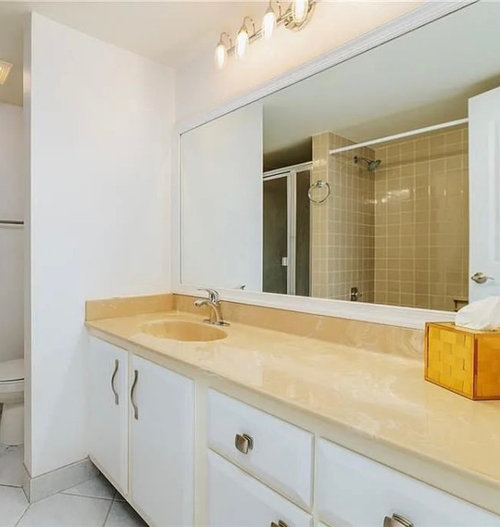 Need a light fixture in bathroom.