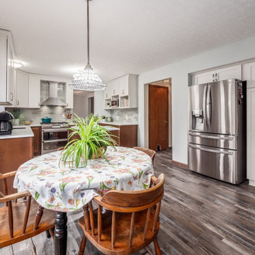 Transitional Hybrid Kitchen Remodel Done in a Two-Tone Color