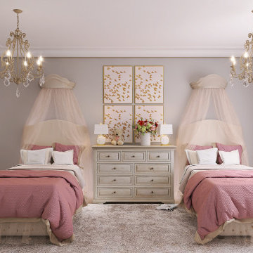 The design of a children's room for two sisters Agatha and Alexis.