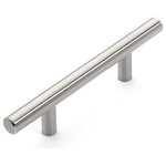 Dynasty Hardware - European Style Satin Nickel Bar Pulls, 5-3/4" Bar Pull - European style bar pulls add a sophisticated modern look to any kitchen. Choose from many sizes to fit your needs.