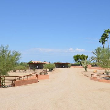 Horse barn and facilities on Happy Valley