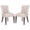 Safavieh Amanda Chairs, Taupe, Set of 2