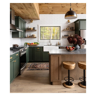 Benjamin Road - Rustic - Kitchen - Portland Maine - by Jamie Keskin ...