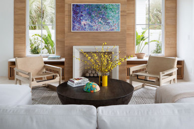 Inspiration for a contemporary living room remodel in Jacksonville