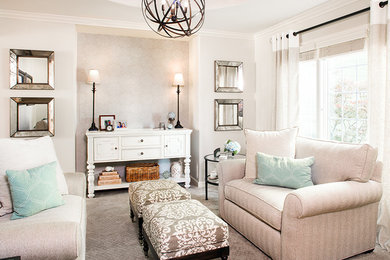Transitional home design photo in Omaha