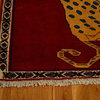 Oriental Rug Pictorial Shiraz Lion 100% Wool, Hand-Knotted Rug