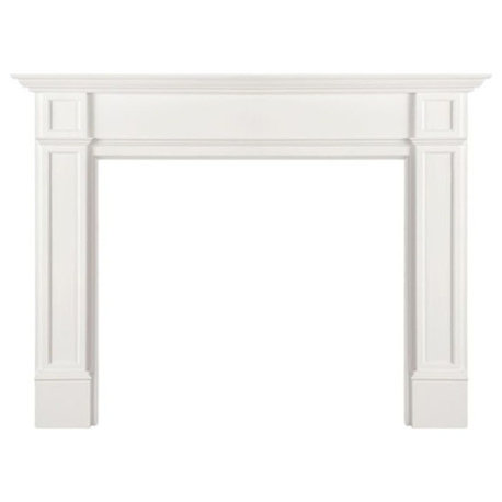 The Marshall 48 inch Fireplace Mantel MDF White Pain