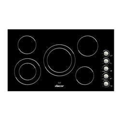 Dacor Distinctive 36" Electric Cooktop, Black Ceramic Glass | DECT365B - Cooktops