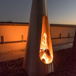 Luxus Feuerstelle in Edelstahl - Freestanding Stoves