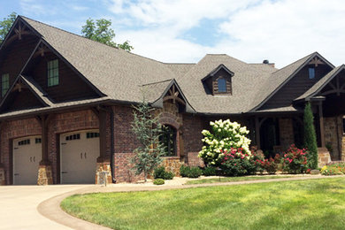 Example of an arts and crafts exterior home design in Other