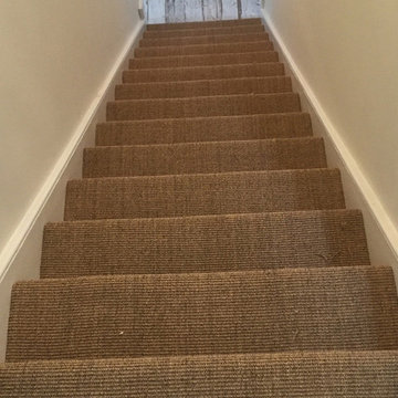 Sisal Carpet Installed to Stairs in South London