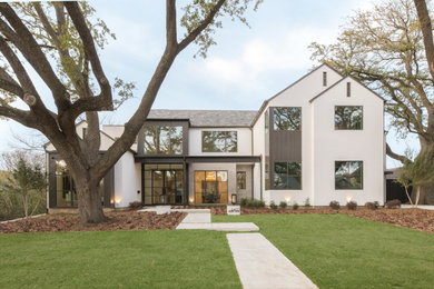Photo of a transitional exterior in Dallas.