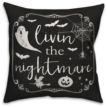 Livin The Nightmare 18x18 Spun Poly Pillow