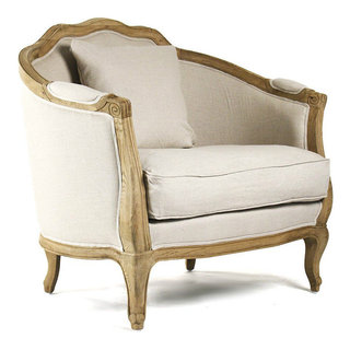 Maison Love Chair, Natural Oak - French Country - Armchairs And Accent ...