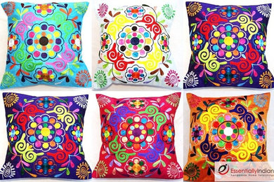 Floral pattern cushion covers