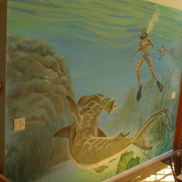 whimsical mural