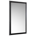 Fresca - Oxford Mirror, Espresso, 20" - This classic mirror is a reflection of your own good taste. With a simple yet elegant carved wood frame in an Espresso finish, this handsome wall mirror makes a stylish statement in a bathroom, entryway or bedroom. It would blend beautifully with any home decor theme. This rectangular mirror measures 20" in width.