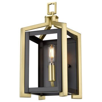 Wiscoy, 1 Light 6" Wall-mounted Sconce, Brushed Satin Brass Finish