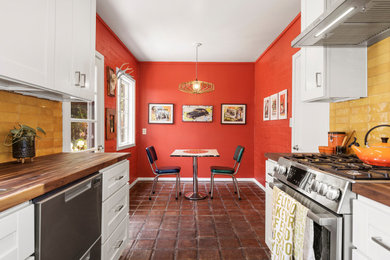 A Mix of Trad and Cheeky Touches for this Kitchen Renovation in Los Angeles, CA