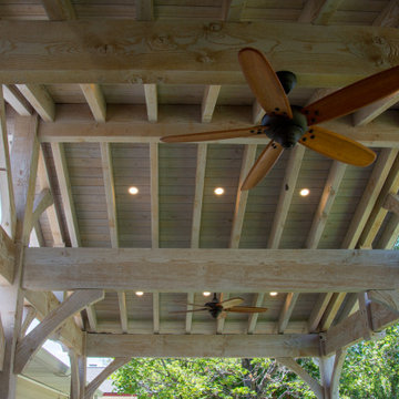 Bleach Timber Pavilion Pergola Outdoor Living Area