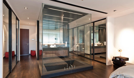 Ideas from 7 Bathrooms That do Glass Partitions to Great Effect