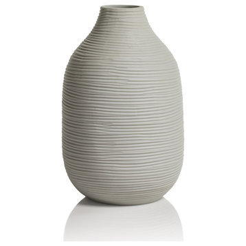 Weston White Porcelain Vase, 8.75"