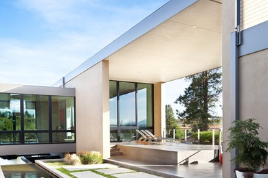 Inspiration for a modern patio remodel in Other