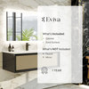 Eviva Nets 32" Natural Oak And Black Wall Mount Modern Bathroom Vanity