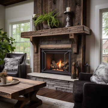 Gorgeous Fireplace Mantels with Wooden Corbels